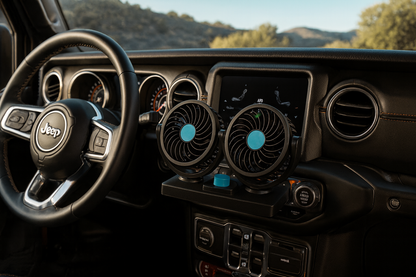 Ventilador Doble para Carro 360º