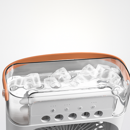 Ventilador con Humidificador y Luces LED de 7 Colores