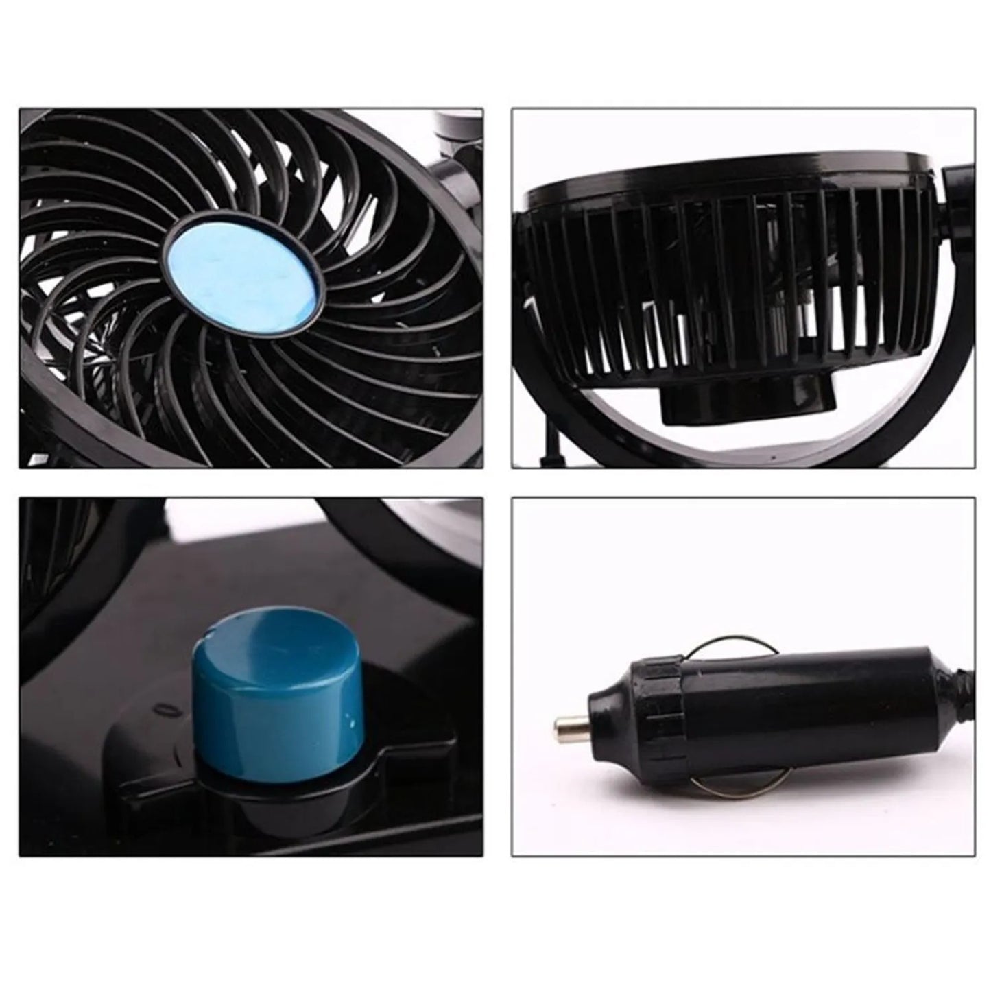 Ventilador Doble para Carro 360º