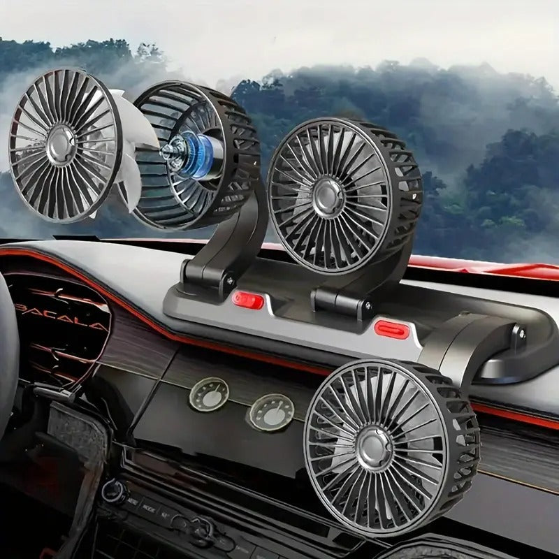 Ventilador Doble para Carro 360º